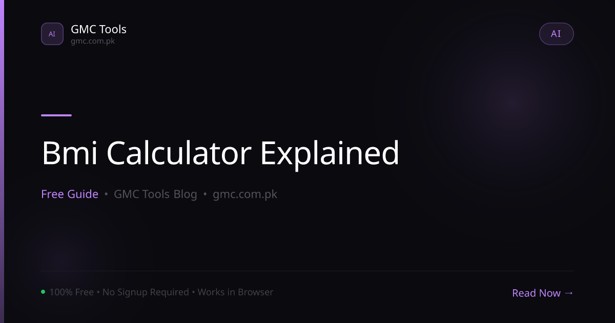 BMI Calculator: What Your BMI Number Actually Means