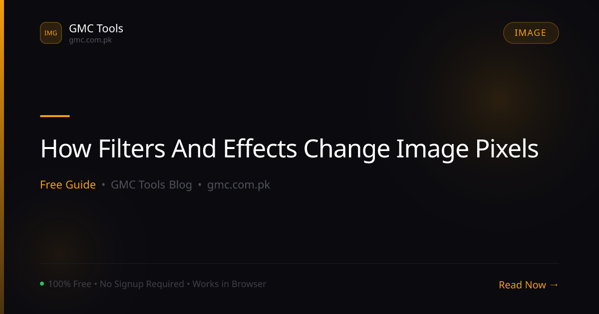 How Do Filters and Effects Actually Change an Image's Pixels?