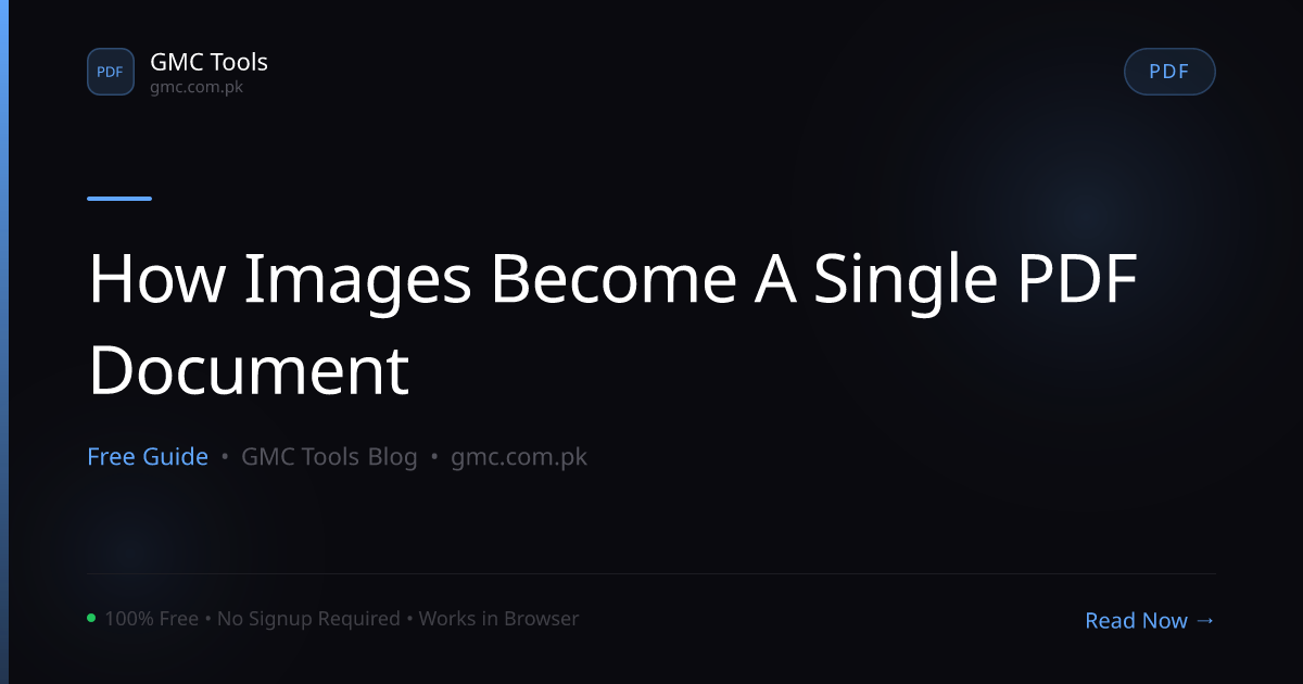 How Do a Bunch of Separate Photos Become One Tidy PDF Document?
