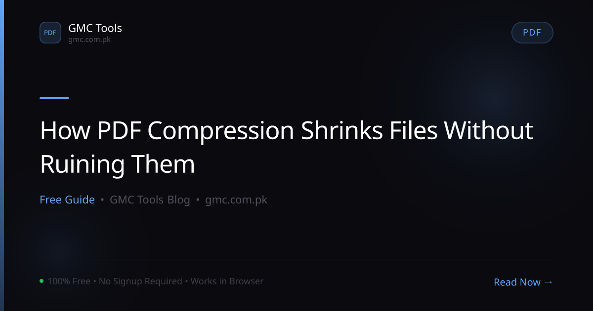 How Does PDF Compression Shrink a File Without Ruining It?