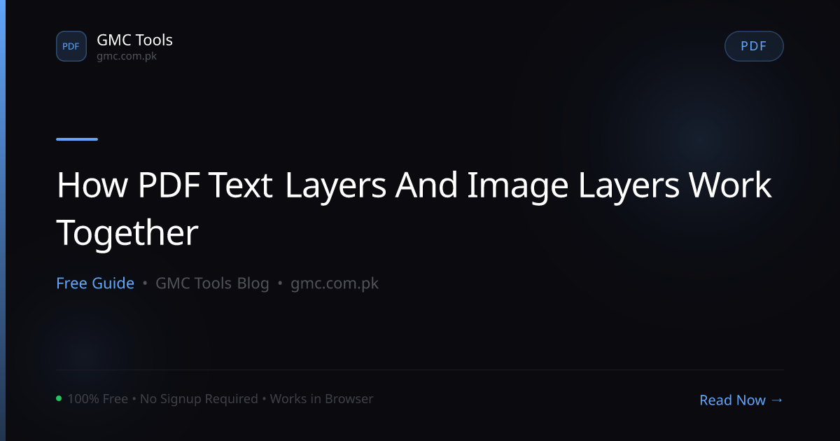 How Do 'Text Layers' and 'Image Layers' Work Together Inside One PDF Page?
