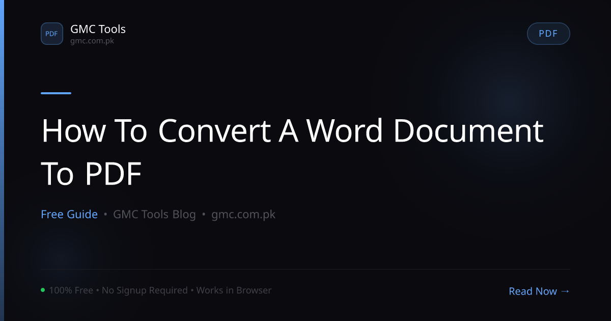 How to Convert a Word Document to PDF in Seconds