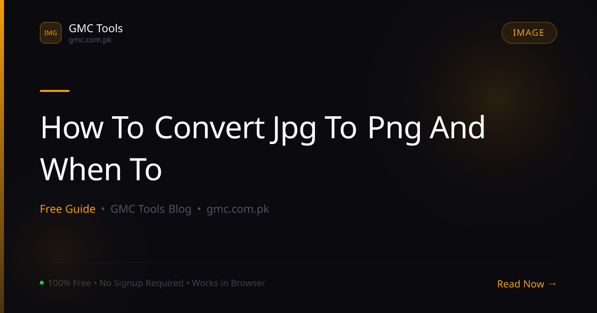 How to Convert JPG to PNG (And When You Actually Should)