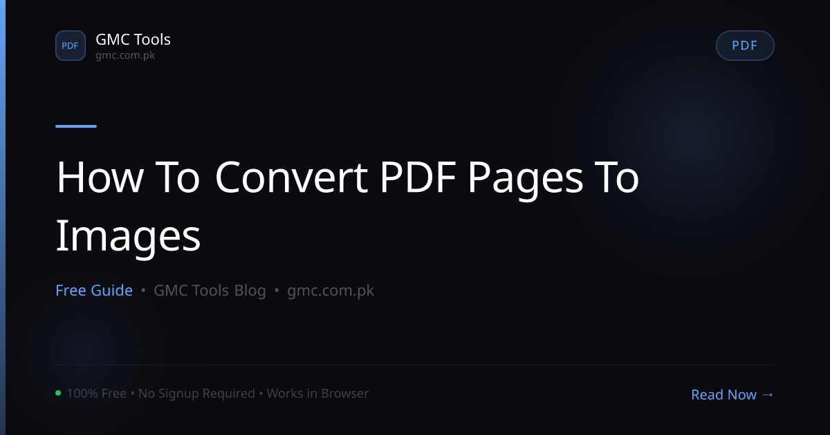 How to Convert PDF Pages to Images (JPG or PNG) — Free & Fast