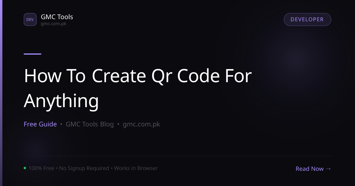 How to Create a QR Code for Anything — Free in 10 Seconds