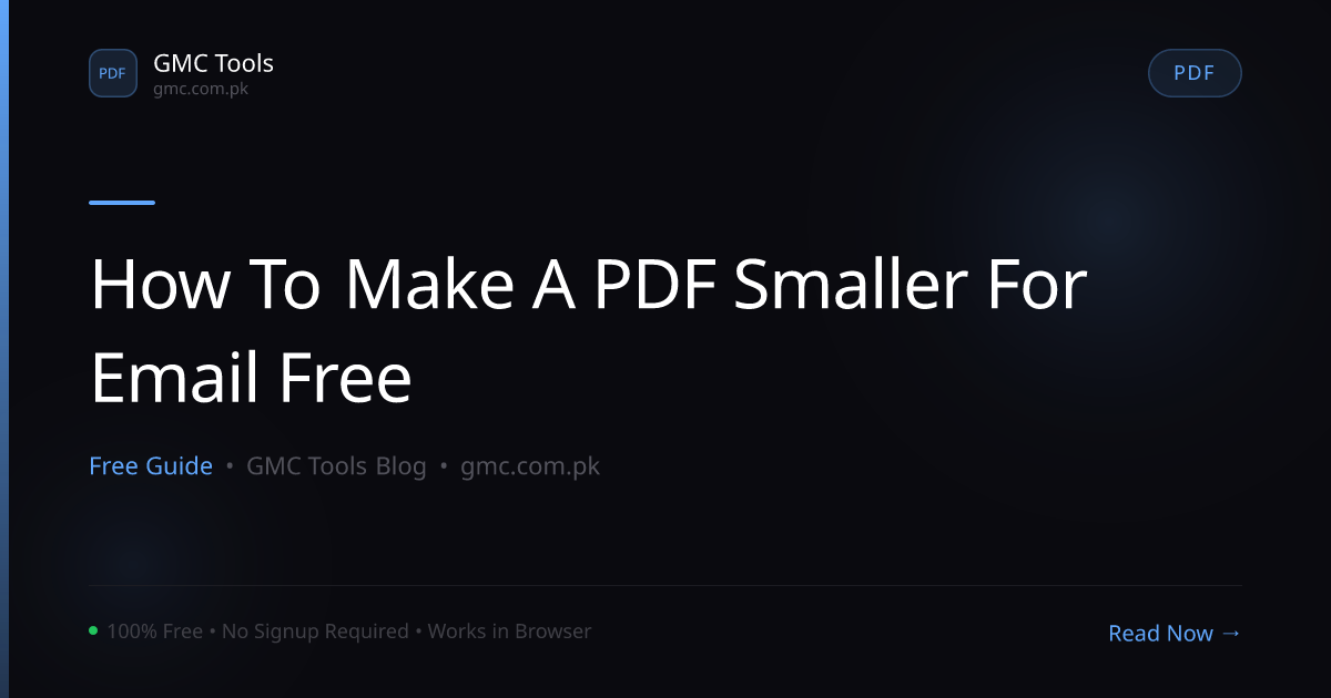 How to Make a PDF Smaller for Email Without Paying for Software