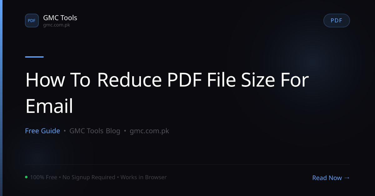 How to Reduce PDF File Size for Email Attachments