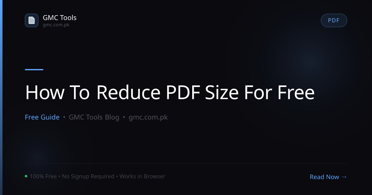 How to Reduce PDF Size for Free Without Losing Readability