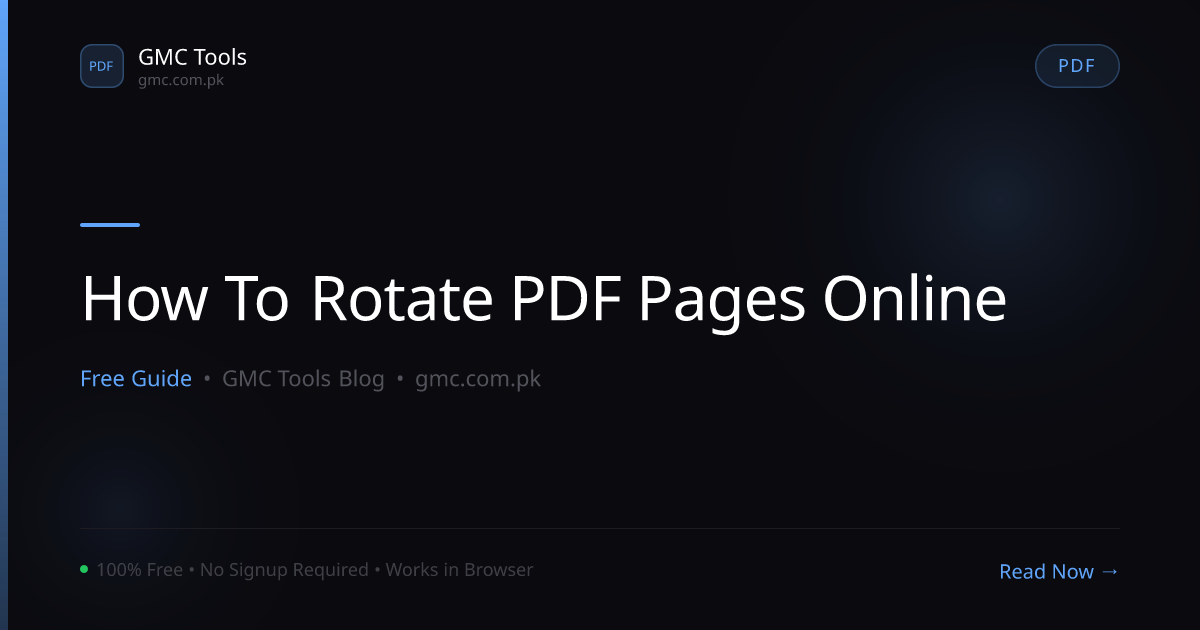 How to Rotate PDF Pages Online (Fix Sideways Scans in Seconds)