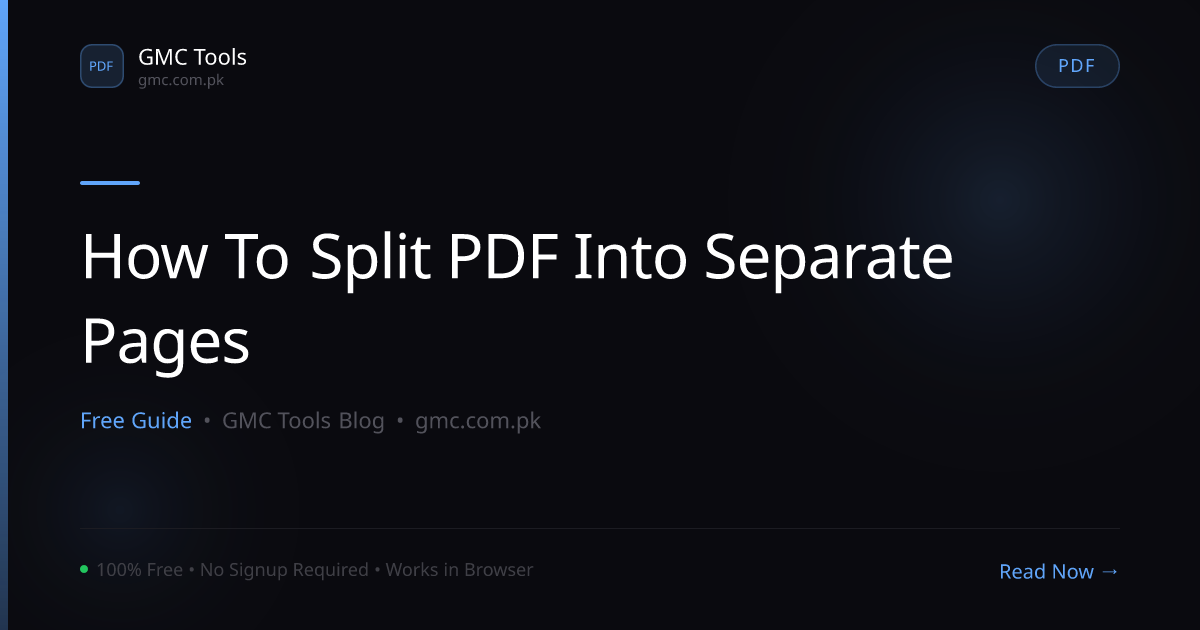 How to Split a PDF Into Separate Pages — Simple Step-by-Step Guide