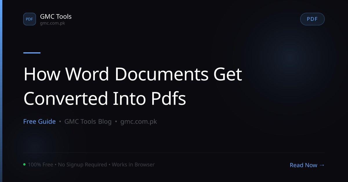 How Does a Word Document Get Perfectly Converted Into a PDF?