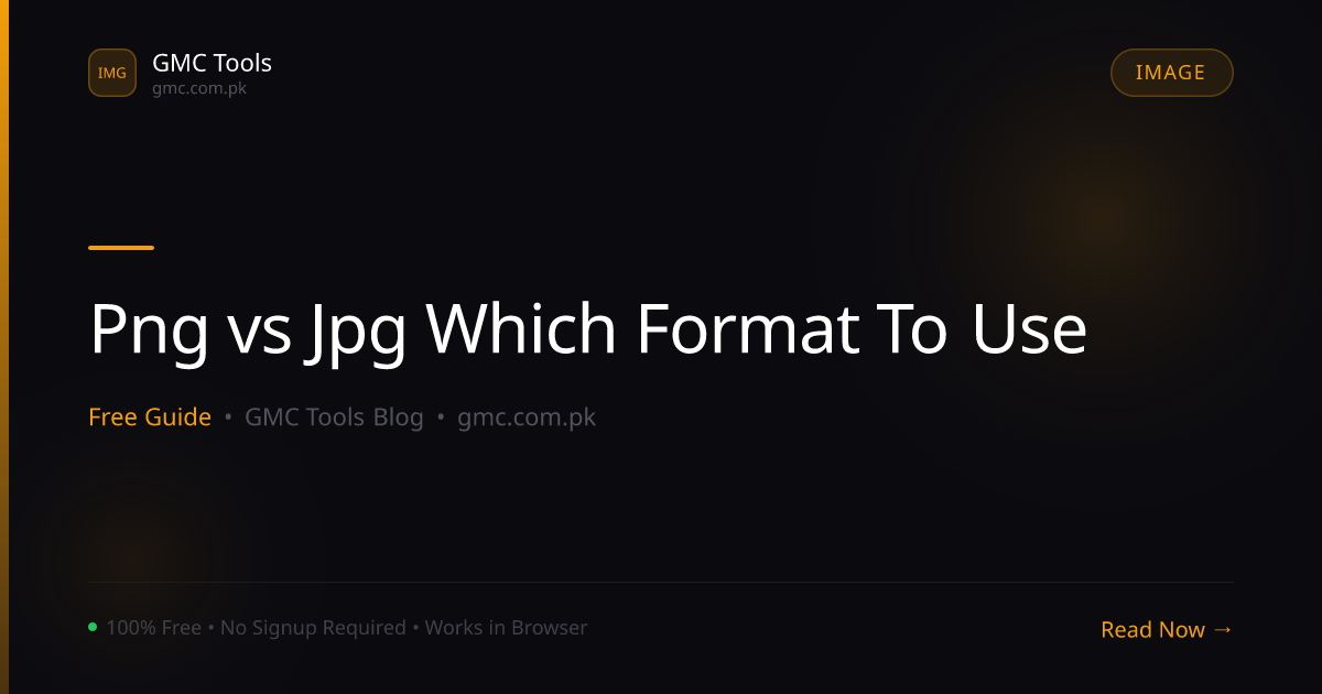 PNG vs JPG: Which Format Should You Actually Use?