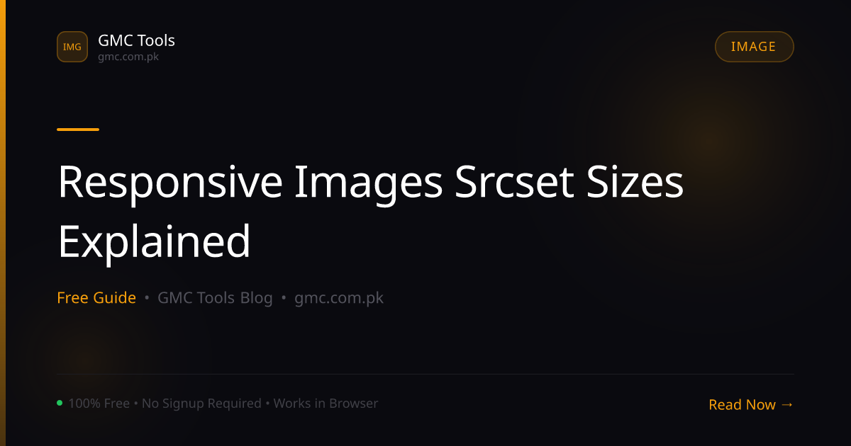 Responsive Images: srcset and sizes Explained (With Examples)