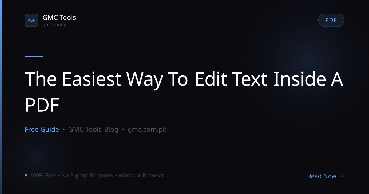 The Easiest Way to Edit Text Inside a PDF File
