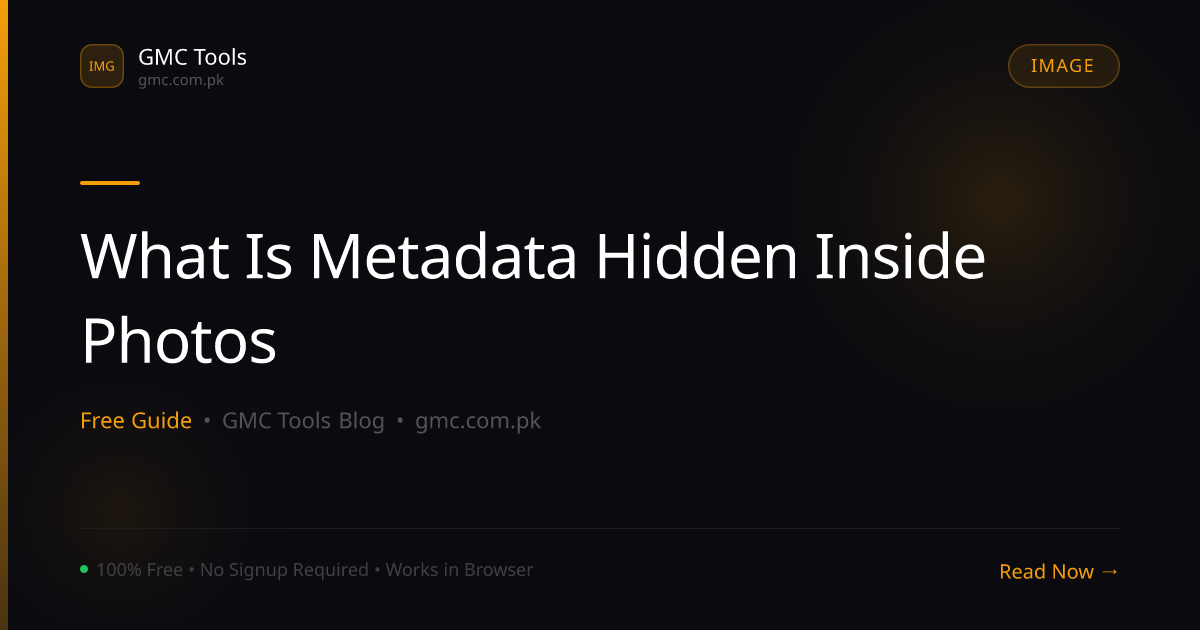 What Is Metadata Hidden Inside Your Photos?