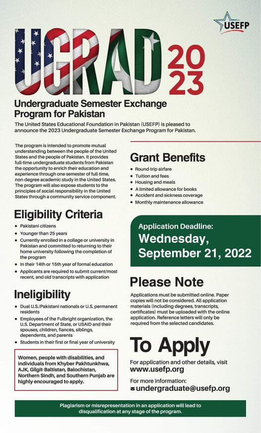 Ugrad Program 2023| Undergraduate Exchange Program