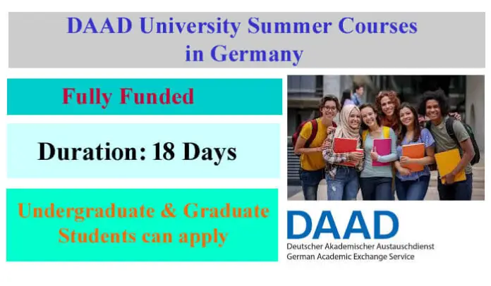 Daad University Summer Courses 2023 In Germany Fully Funded