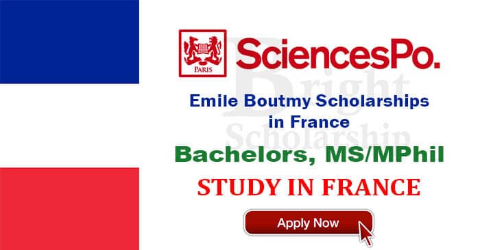 Emile Boutmy France Scholarship 2023 Fully Funded