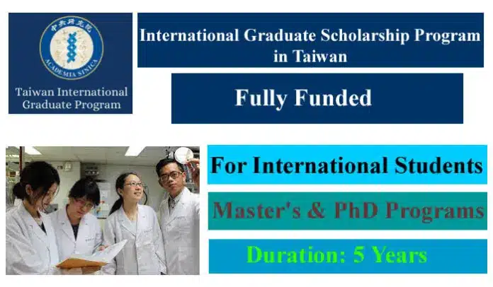 International Graduate Scholarship Program 2023 In Taiwan Fully Funded