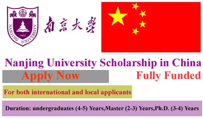 Nanjing University Scholarship 2023 In China Fully Funded
