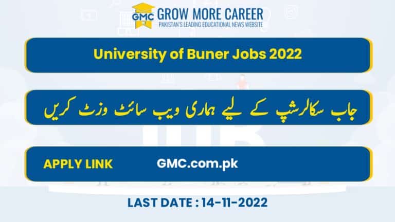  University Of Buner Jobs 2022 