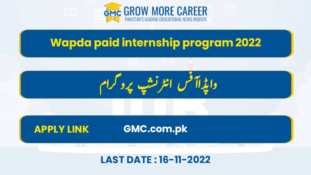 WAPDA Paid Internship Program 2022