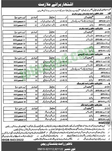 Latest Class Four Jobs In Gilgit December 2022
