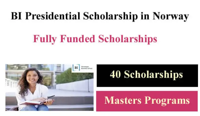 Bi Presidential Masters Scholarship 2022-23 In Norway