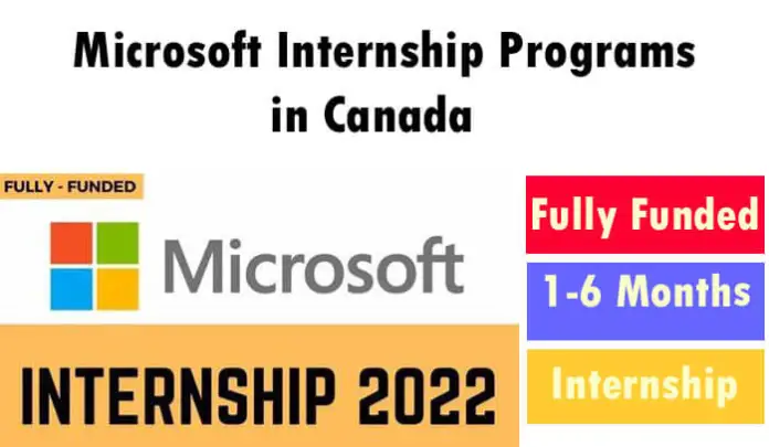 Microsoft Internship Programs In Canada 2023