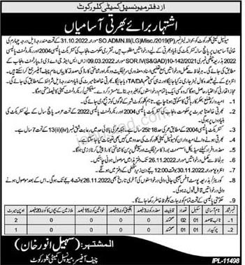 New Naib Qasid Jobs In Bhakkar