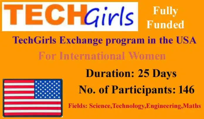 Tech Girls Exchange Program 2023 In The Usa Fully Funded