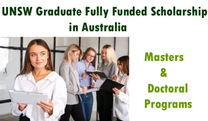 Unsw Graduate Fully Funded Scholarship 2023 In Australia