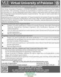 Virtual University Jobs For Examination Supervisory Staff