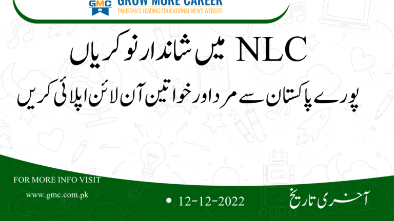 National Logistics Cell Nlc Jobs 2022 