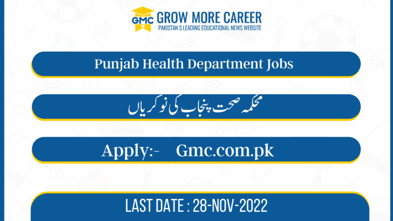 Punjab Health Department Jobs 2022