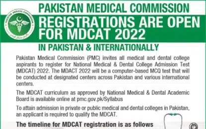 PMC MDCAT Result 2022