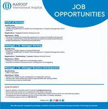 Maroof International Hospital Islamabad Jobs 2023