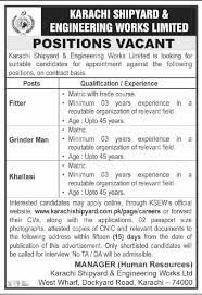 Karachi Shipyard And Engineering Works Limited Ksew Jobs 2022 