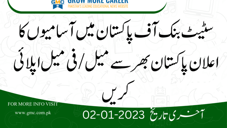 State Bank Of Pakistan Jobs 2022