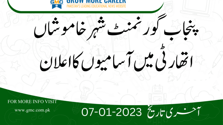 Govt Of Punjab Shehr-E-Khamoshan Authority Jobs 2023