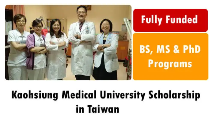 Kaohsiung Medical University Fully Funded Scholarship 2023 In Taiwan