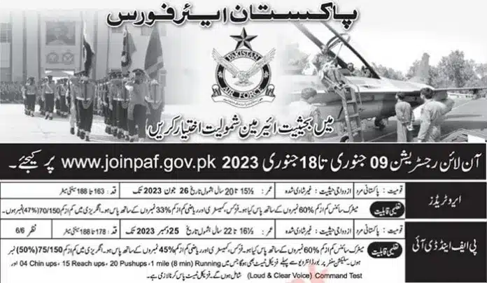 Pakistan Air Force Jobs 2023 | Join Paf As Airmen