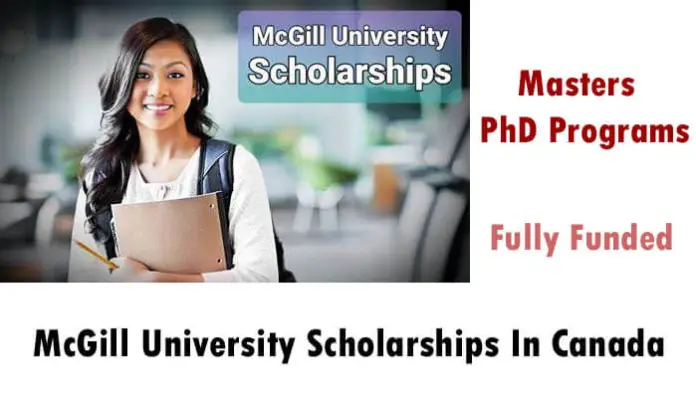 Mcgill University Fully Funded Scholarships 2023 In Canada