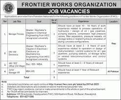 Fwo Jobs 2023 – Apply Online And Join The Frontier Works Organization Career