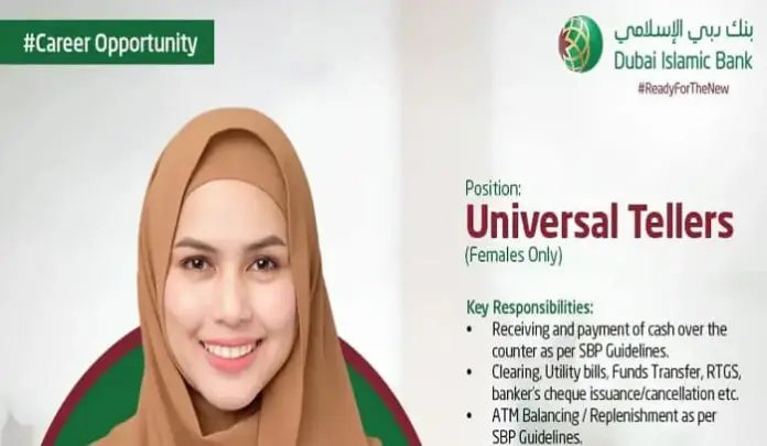 Dubai Islamic Bank Jobs 2023 As Universal Tellers