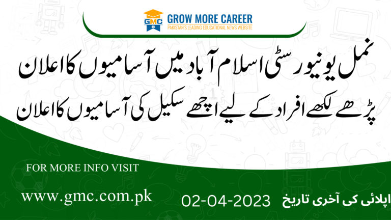 Numl University Islamabad Jobs March 2023:
