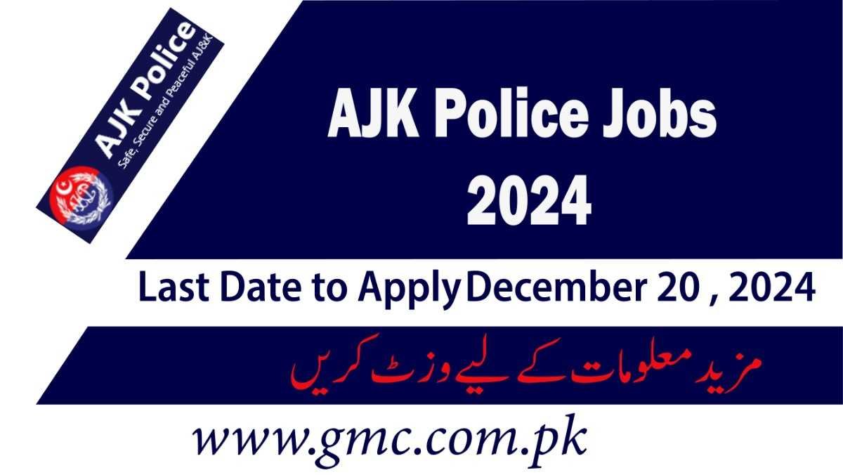 Latest AJK Police Jobs 2024