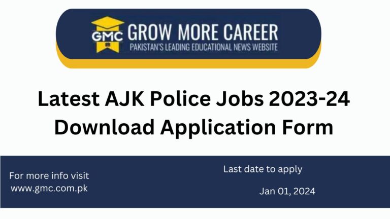Ajk Police Jobs