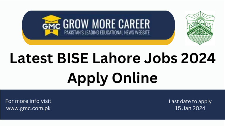 Bise Lahore Jobs 2024