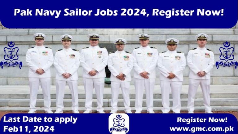 Pak Navy Sailor Jobs 2024